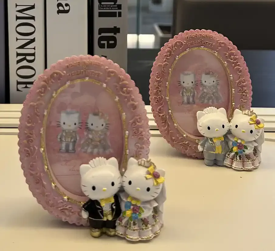 オリジナル恋人レトロクロスウェディングフォトフレームハローキティ