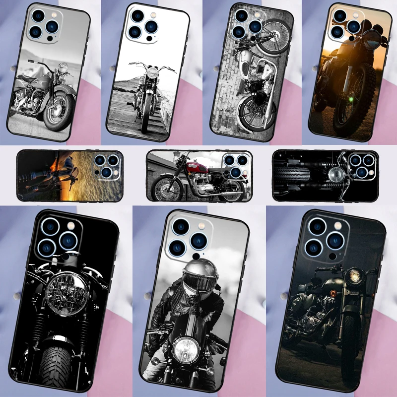 Vintage Motorcycle Design Phone Case