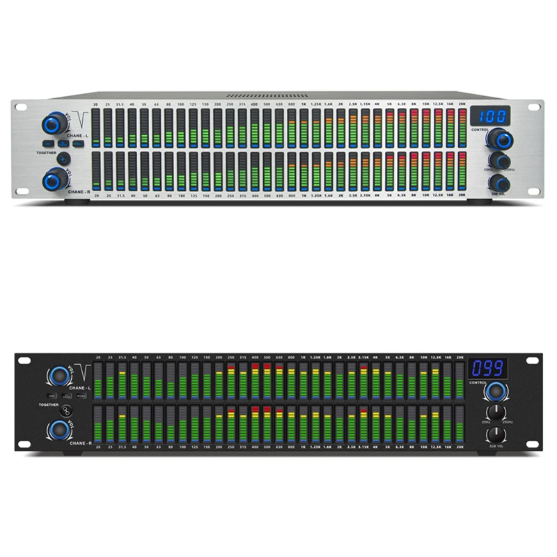 BTFSD Professional equalizer dual channel 31 segment with pressure limit home bar stage performance HIFI digital equalizer