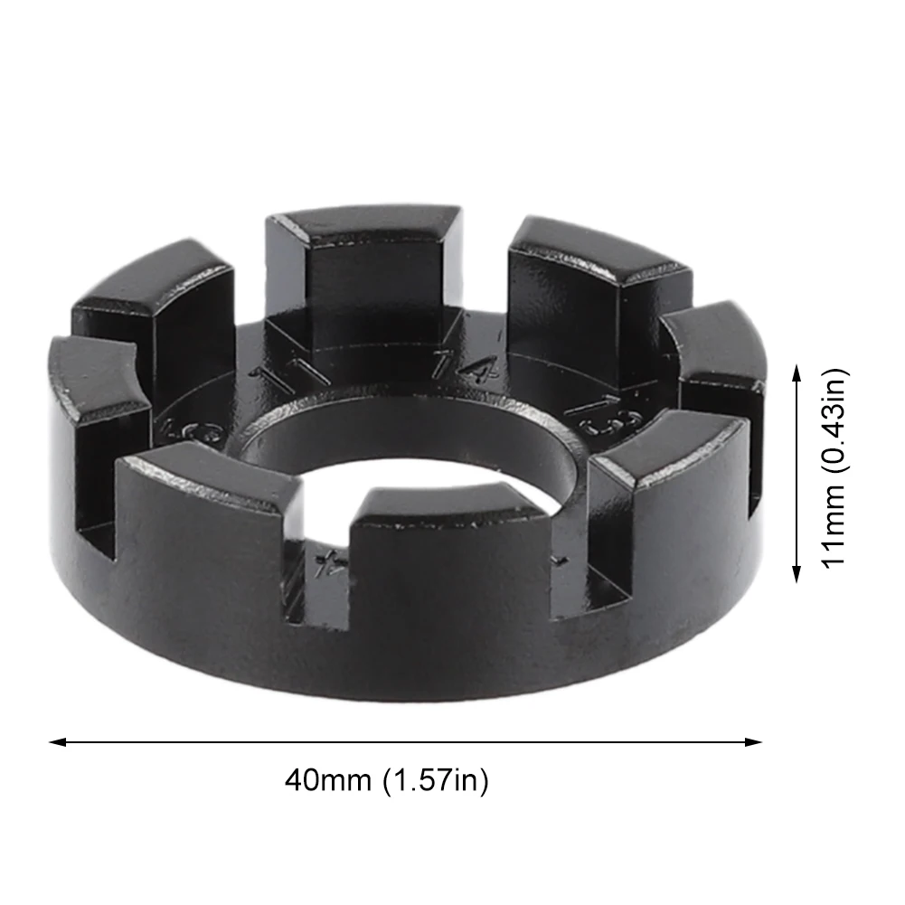 Bike Wheel Rim Wrench Spanner Groove Bike Wheel Rim Adjuster Spanner 8 Way Repair Service MTB Tool Key Steel Bicycle Repair Tool