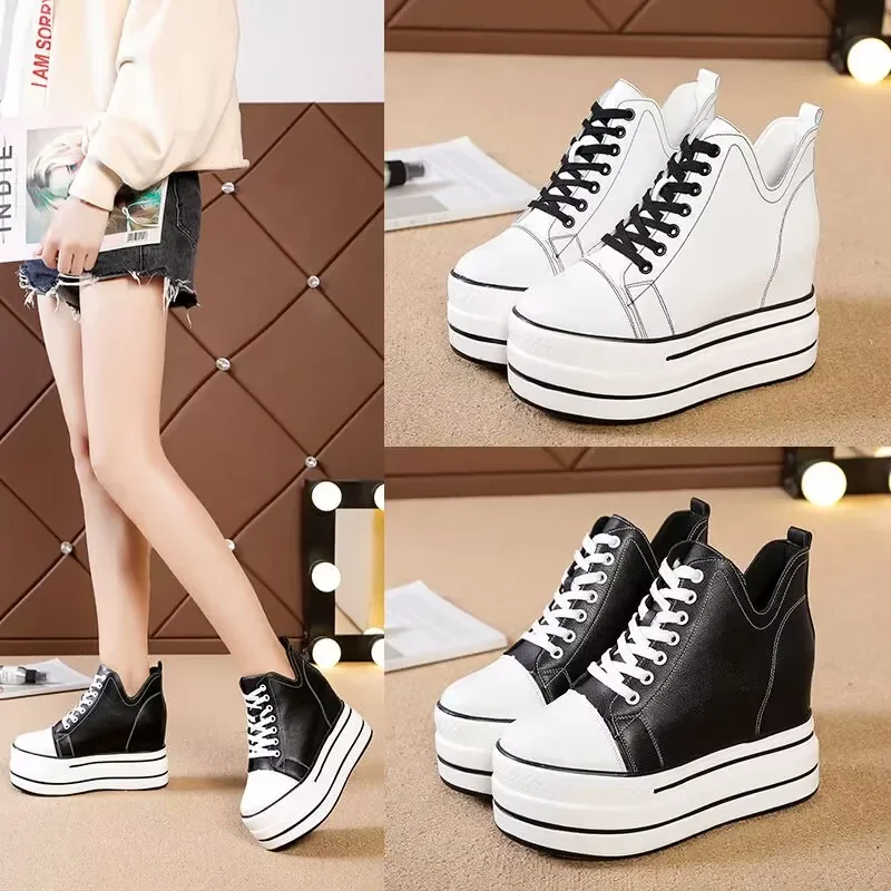 Brand High Top PU Womens Sneakers Fashion Platform Shoes Designer Sneakers Women Vulcanized Shoes Women Luxury zapatillas mujer