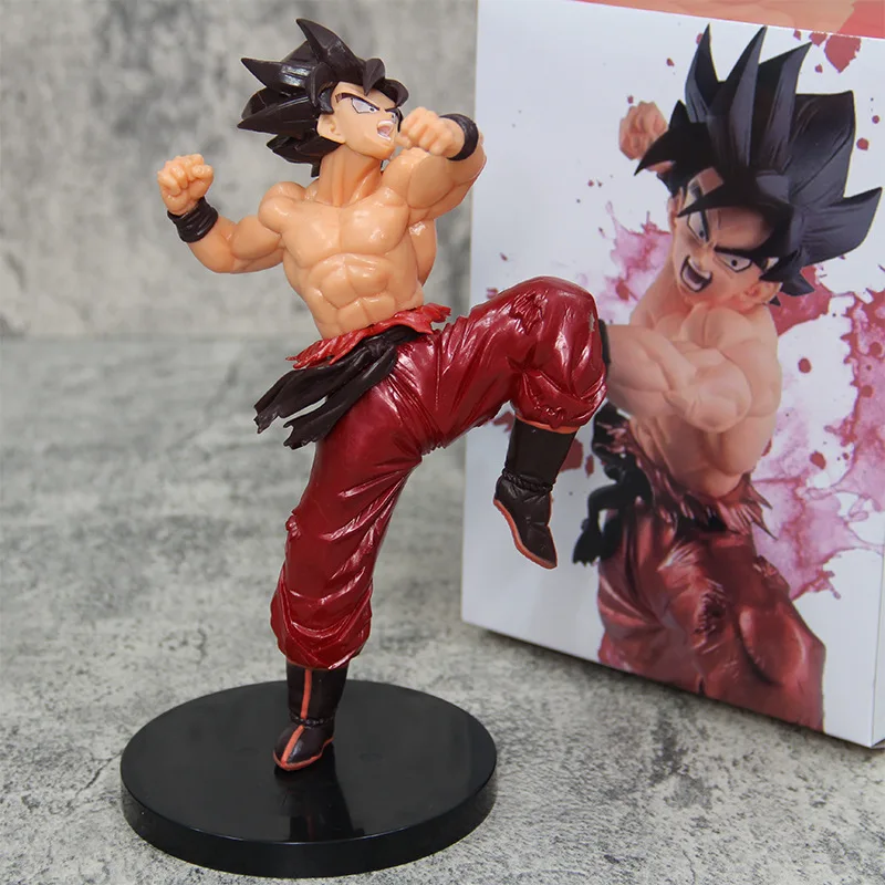 Pvc Anime Dragon Ball Z Figure Goku Super Saiyan Blood Action Figure Dbz Goku Vegeta Saiyan Blood Break Out Model Toys Gifts Box