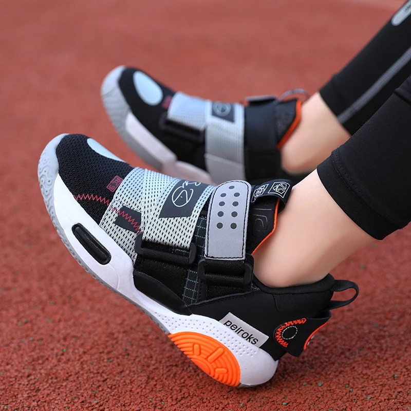 Description Picture 6 of itemChildren's Basketball Shoes Spring Low Cut Wear-resistant New Sports Shoes Outdoor Mesh Breathable Casual Running Shoes for Kids
