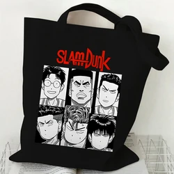Women's SLAM DUNK Anime Beach Bag Y2k Aesthetic Shopping Bag Kawaii Backpack Cute Graceful Tote Bag Multifunction Cloth Bag