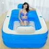 Inflatable Adult Bath Tub 2 Person With Foldable Portable Feature Indoor and Outdoor Spa 160*120*60CM Ultimate Comfort and 3