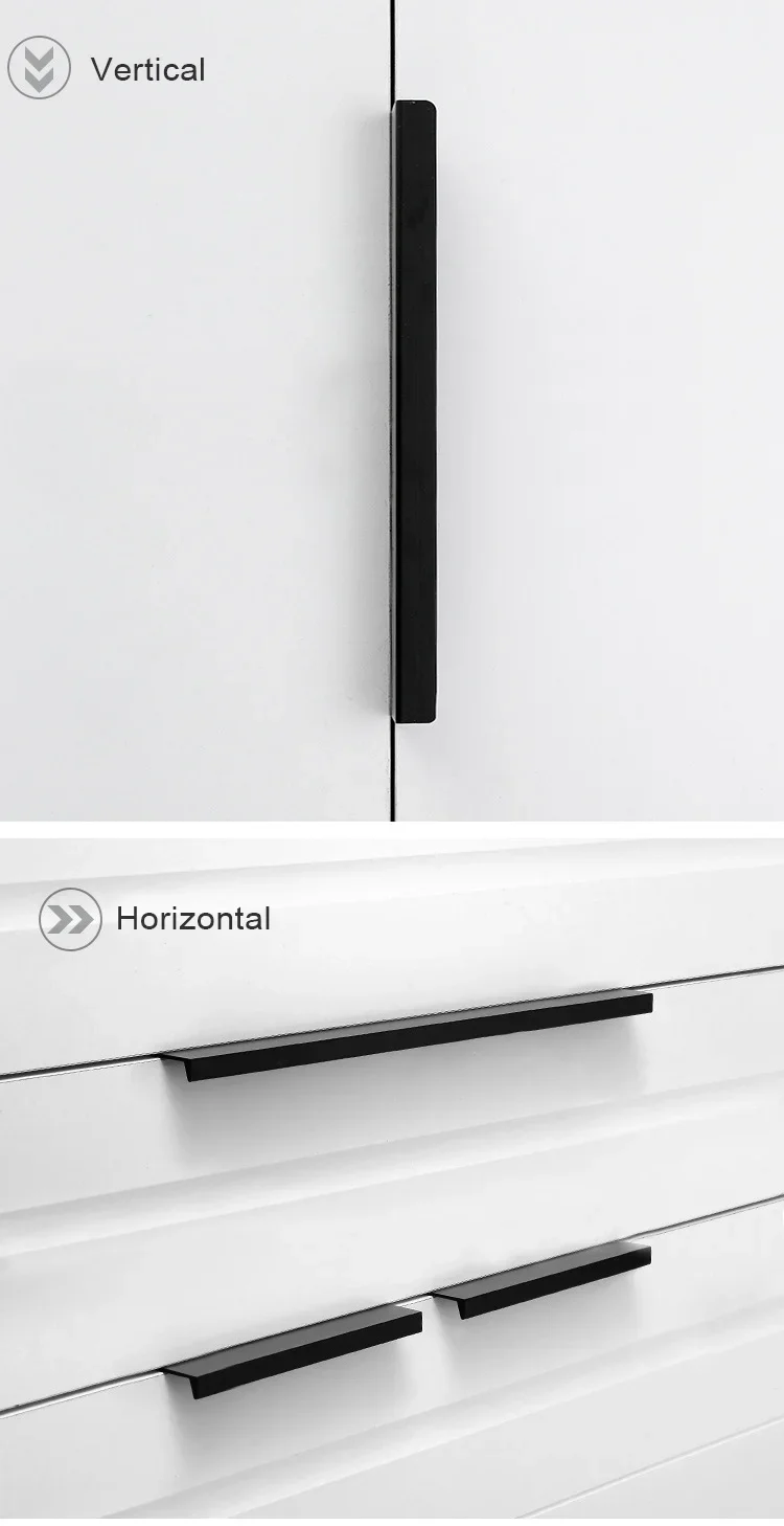 Description Picture 5 of itemHidden Cabinet Pulls Aluminum Alloy bedroom furniture handle Kitchen Cupboard Handles Drawer Knobs Hardware