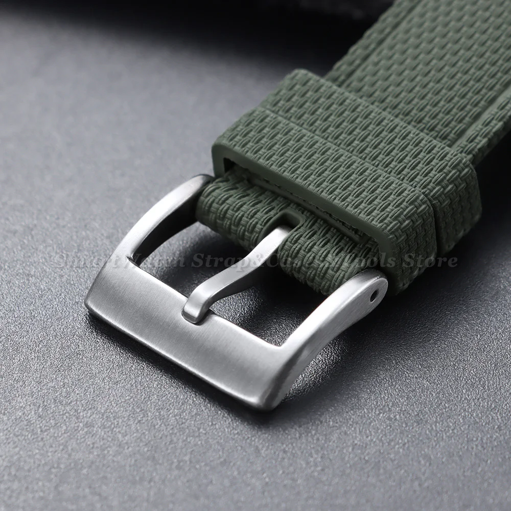 Premium FKM Rubber Waterproof Sport Watch Strap – Universal Fit