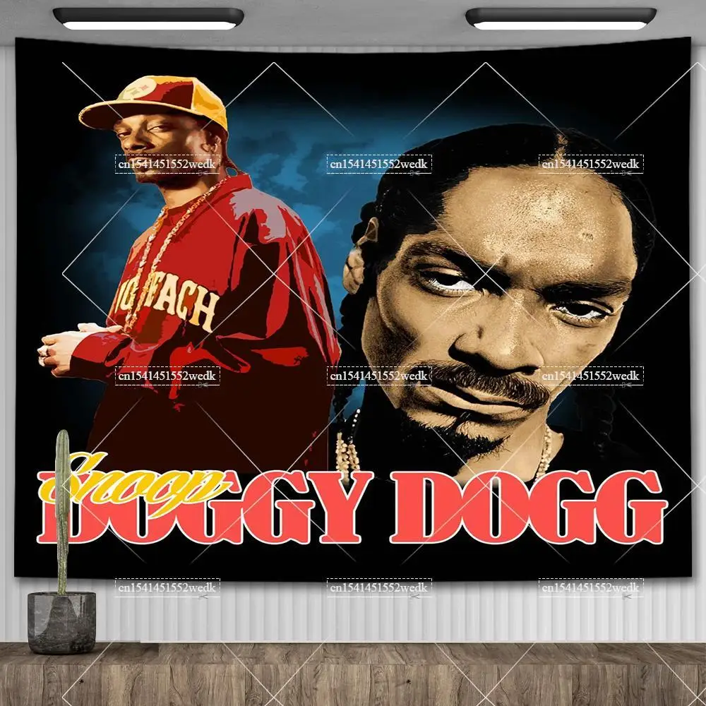 Tapestry Decor Snoop Dogg Music Ablum Cover Poster Wall Hanging Tapestry Kawaii Room Decoration Aesthetic Funny Meme Tapestrys Home Decor