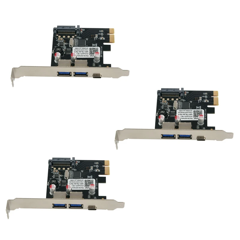 

3x USB 3.1 Type C Pcie Плата расширения PCI-E до 1 Type C и 2 типа A 3,0 USB адаптер PCI Express контроллер концентратор