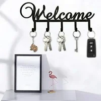 1pc Key Holder for Wall Key Hooks Premium Metal Rack with 5 Hooks for Home Decor for Living Room/Home Decoration 1