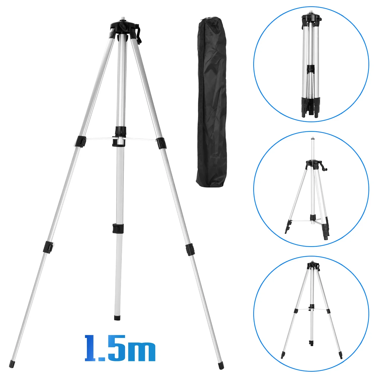 4D 16Line with 1.2/1.5M Alloy Extension Tripod Stand Laser Level 3°  Self-leveling Machine USB Rechargeable Battery Leveling Tool