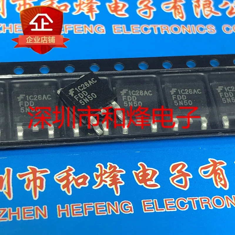 

5PCS-10PCS FDD5N50 TO-252 500V 4A NEW AND ORIGINAL ON STOCK