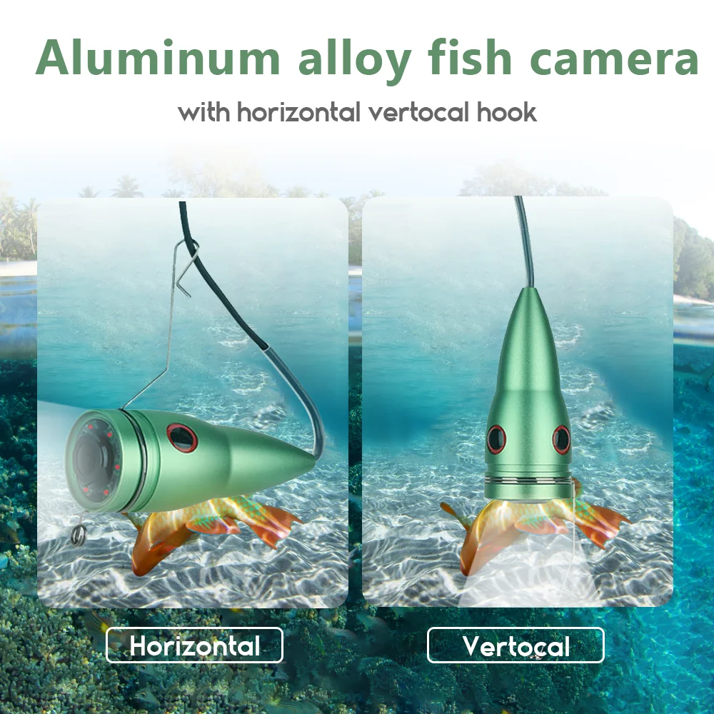 Fish Finder 4.3" 1000TVL Underwater Fishing Camera for Ice/Sea/River Fishing Search with 5000mah Battery IP68 Waterproof