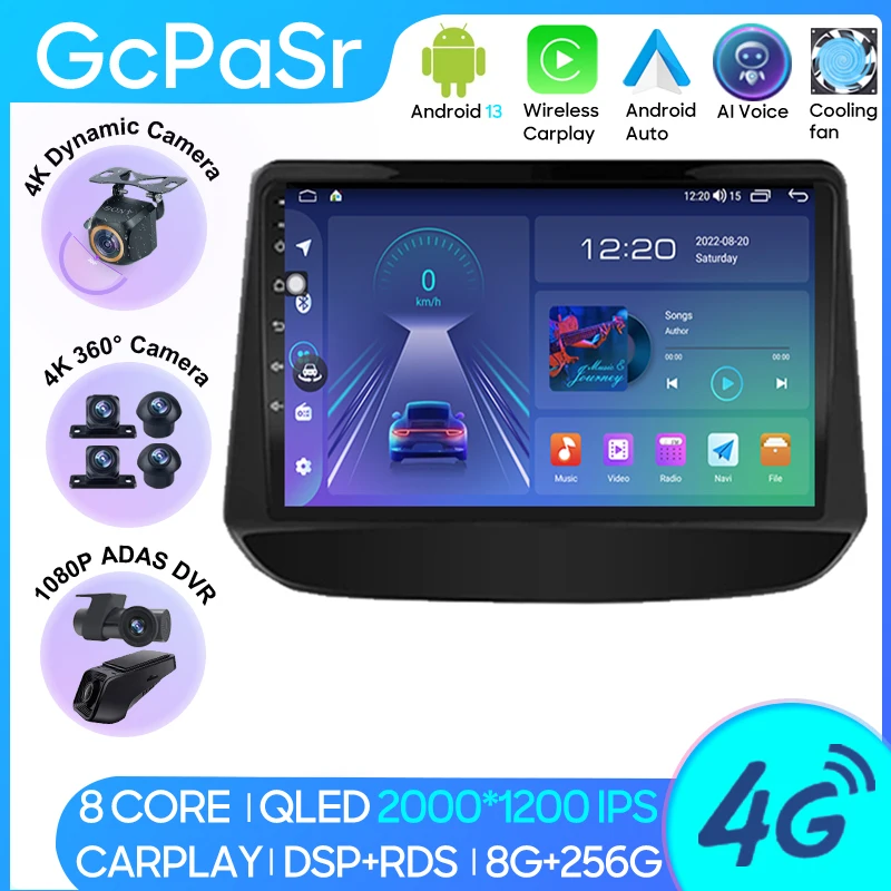 

Car Radio Carplay For Chevrolet Captiva 2008 - 2012 GPS Navigation Android Auto Stereo Multimedia Player 5G Wifi No 2din