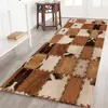 Western Patchwork Cow Fur Print Kitchen Mat Entrance Doormat Home Decor Bedroom Floor Mat Non-Slip Bath Foot Pad Home Decor 1
