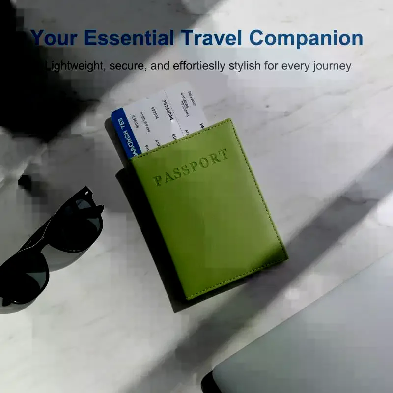 Portafoglio da viaggio in pelle PU impermeabile con scomparto per carte di credito