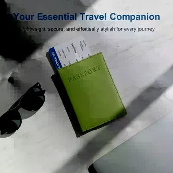Portafoglio da viaggio in pelle PU impermeabile con scomparto per carte di credito