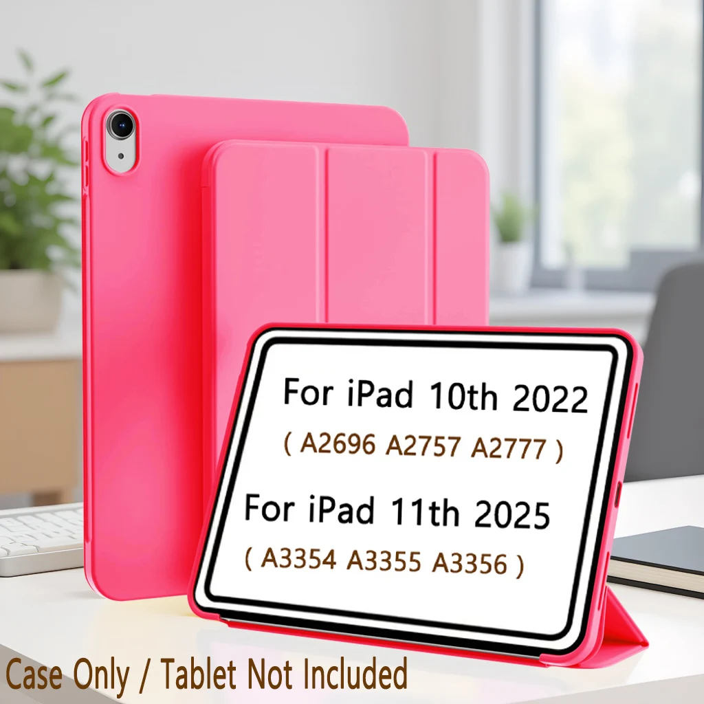 Premium Magnetic Flip Smart Cover with Soft Silicone Shell