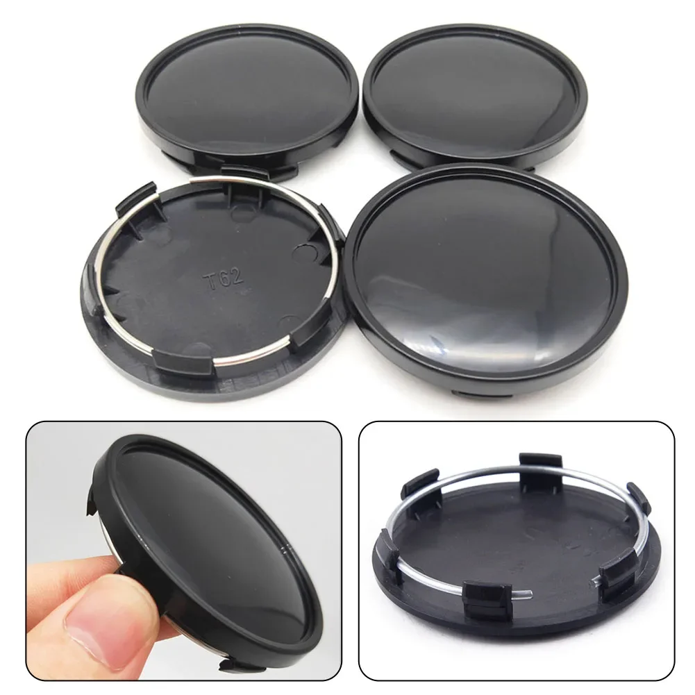 

High Quality Wheel Center Cap Wheel Rim Hub 4pcs 62mm ABS Black Car Accessories Easy Installation Exterior Part