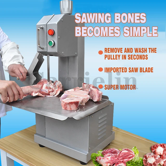 Manual Meat Slicer, Meat Cutter Machine, Frozen Meat Slicer Bone Cutter,  Heavy Duty Chicken Cutting Machine with blade Bone Chopper for Kitchen Beef