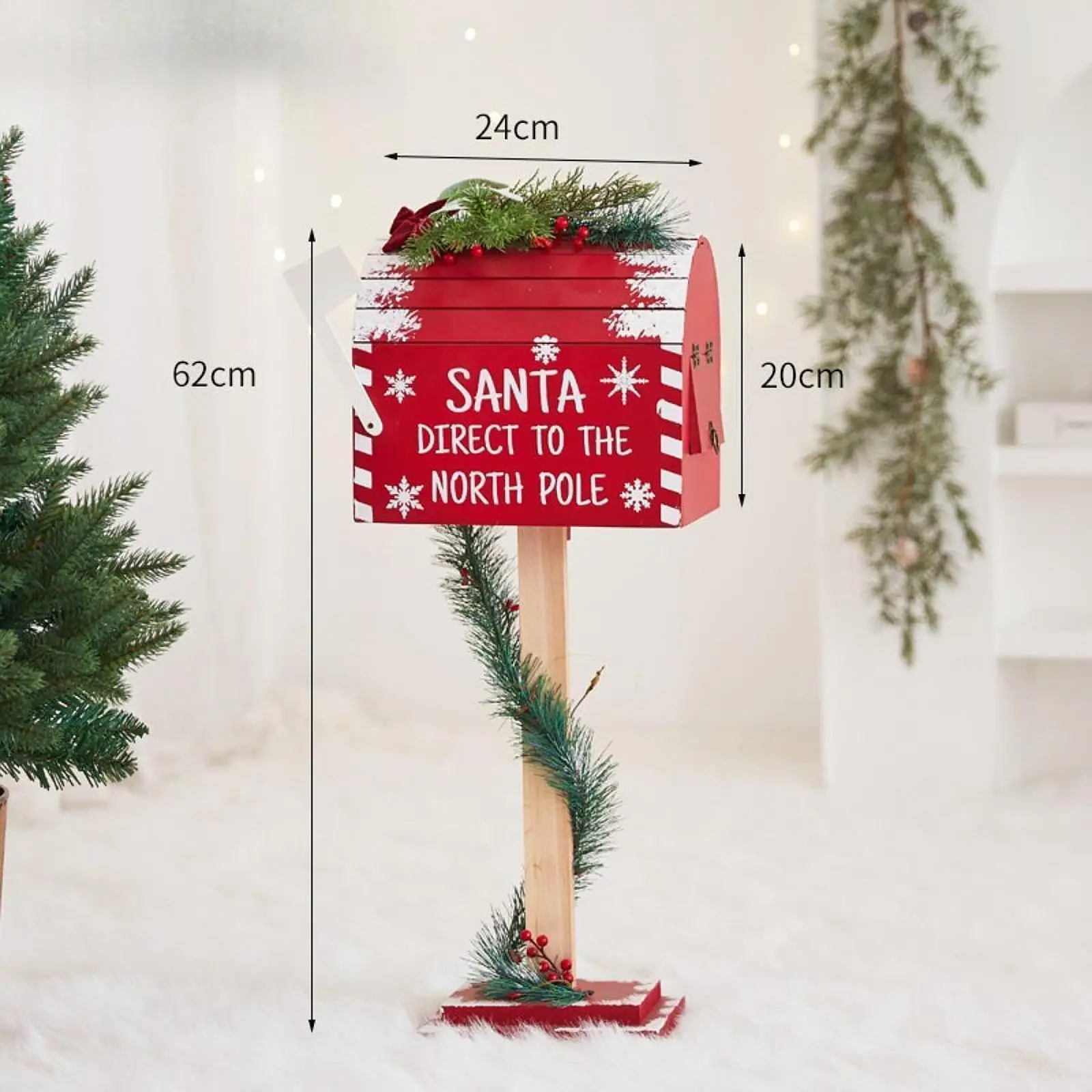 Christmas Decoration Santa Mailbox 24.4 inch Mail Box for Holiday Cafe Hotel Christmas Decoration Santa Mailbox 24.4 inch Mail Box for Holiday Cafe Hotel