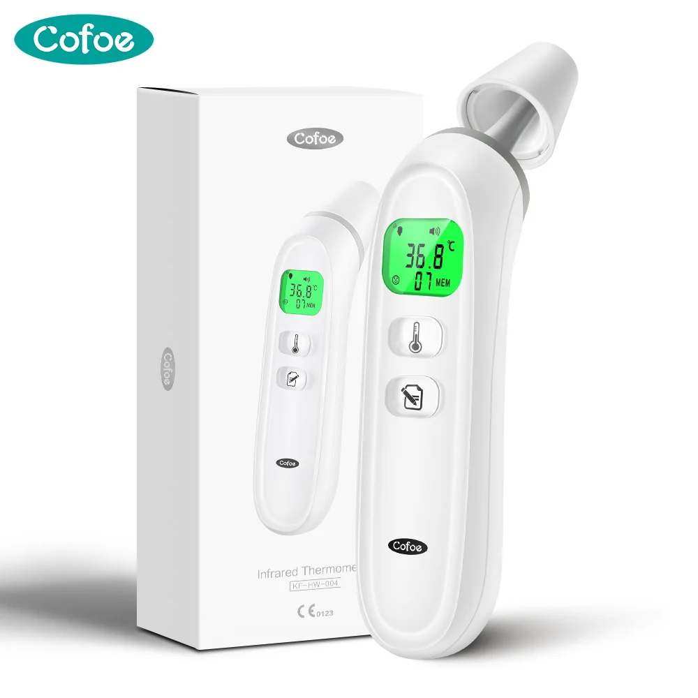 Cofoe Digital Infrared Fever Thermometer Medical Household Infant Adult Forehead Non-contact Body Temperature Ear Thermometer digital thermometer