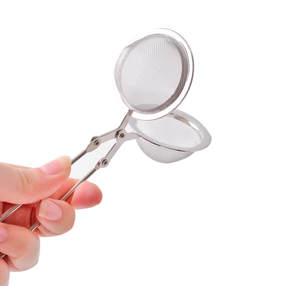 Reusable Stainless Steel Tea Strainer Mesh Infuser Locking Spice Tea Ball Filter with Handle Filter Diffuser Handle Ball