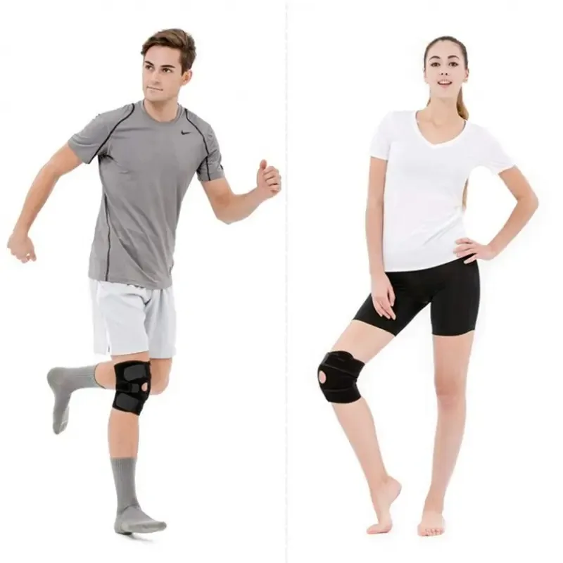 

1PC Knee Brace Support Sleeve Adjustable Open Patella Stabilizer Protector Nylon Wrap for Arthritis Meniscus Tear Running Sports