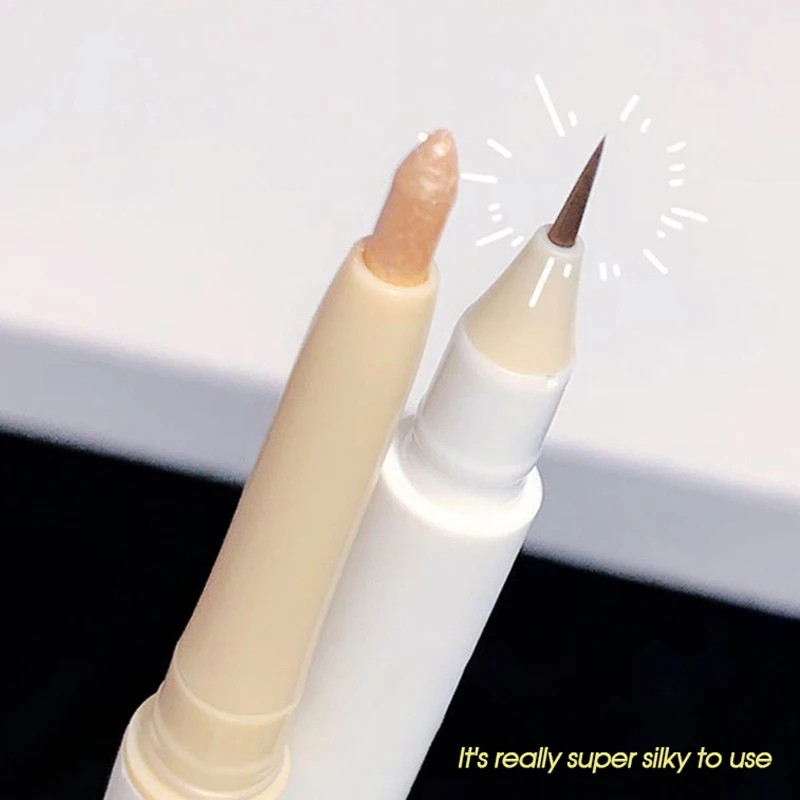 Eyeshadow pen double head lying Silkworm Pen matte pearlescent fine flash brightening shadow pen outline pen under eyelid