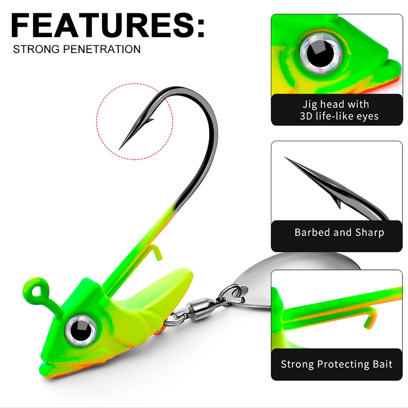 Spinning Metal Sequins VIB Fishing Lure, Bait Wobbler Rotating Perch, Isca falsa, Crankbait Jig Shads, Peso do equilíbrio, 7.5g, 10.5g, 15g