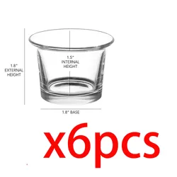 Elegant Glass Hanging Candle Holder for Special Occasions & Home Decor (6pcs)