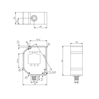 KJT TLS-01C High Frequency Laser Displacement Sensor 1m Range with OLED Display | Industrial Distance Measuring Precision Laser Sensor - Image 3