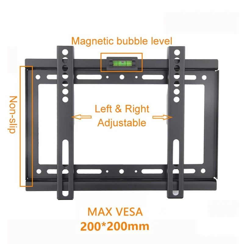 TV Wall Mount Bracket Universal Fixed For 14-32 Inch Plasma HDTV LCD LED Monitor