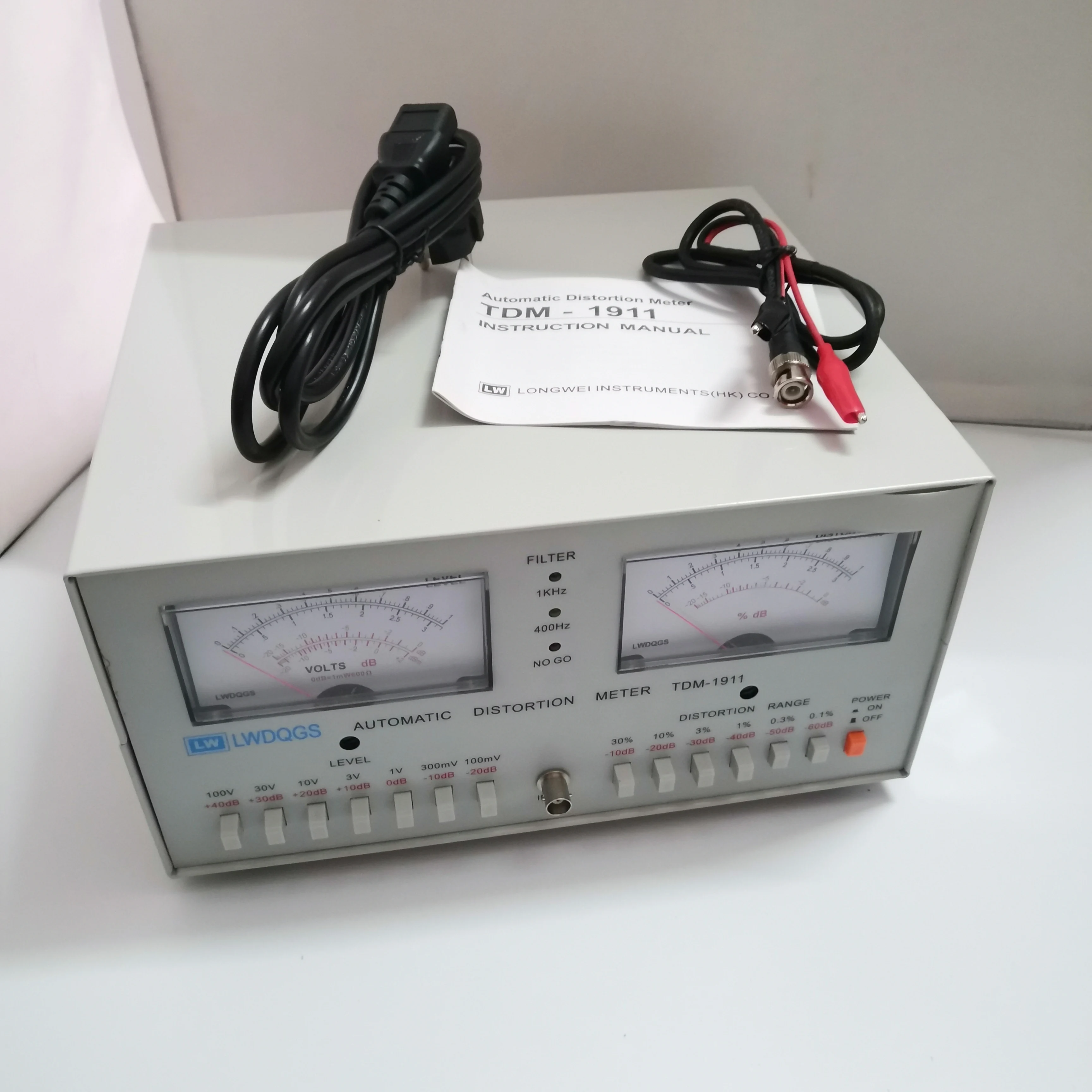 TDM-1911 Automatic Audio Distortion Meter | 0.01%-30% THD Analyzer | High-Precision Signal Tester for Speaker & Headphone detail image 1