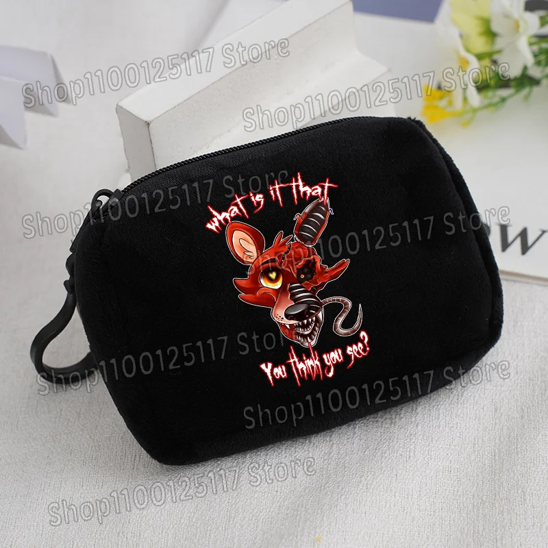 Cute Coin Purse with Key Ring - Soft Zipper Square Wallet and Card Holder with Hanging Accessories