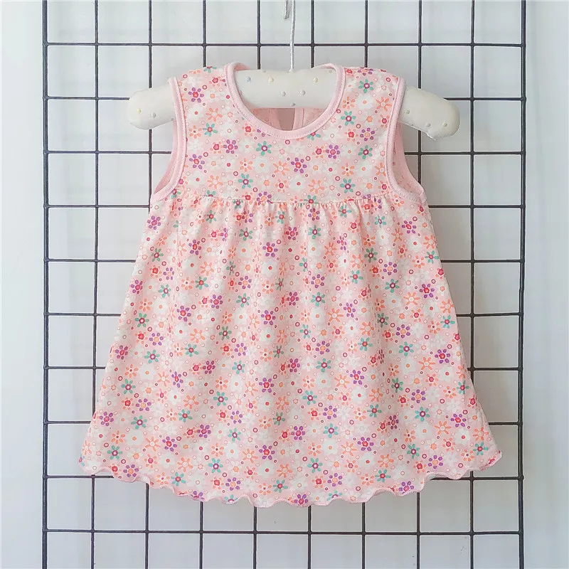 Baby Girl Summer Dress Cotton Princess Frock 0-2Y Skirt Toddler
