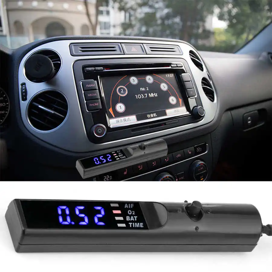 

12 В Универсальный автоматический модифицированный таймер устройство цифровой светодиодный дисплей время парковки замедлитель пластиковый корпус цвет черный