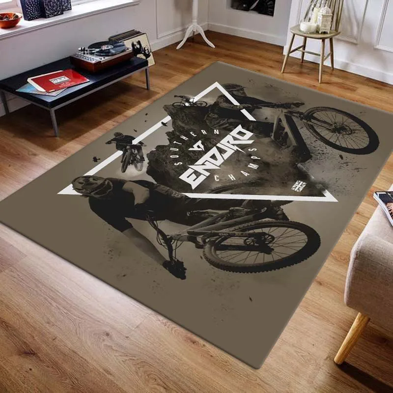 YT Industries Carpets and rugs Mountain Bike printing Living room Bedroom Large area soft Carpet Home Children's room floor Mat