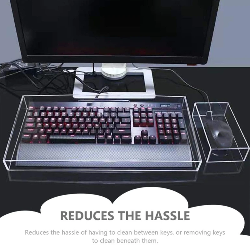 Funda Protectora Acrílica Para Teclado - Transparente, Antipolvo Y Antiderrames, Fácil De Limpiar