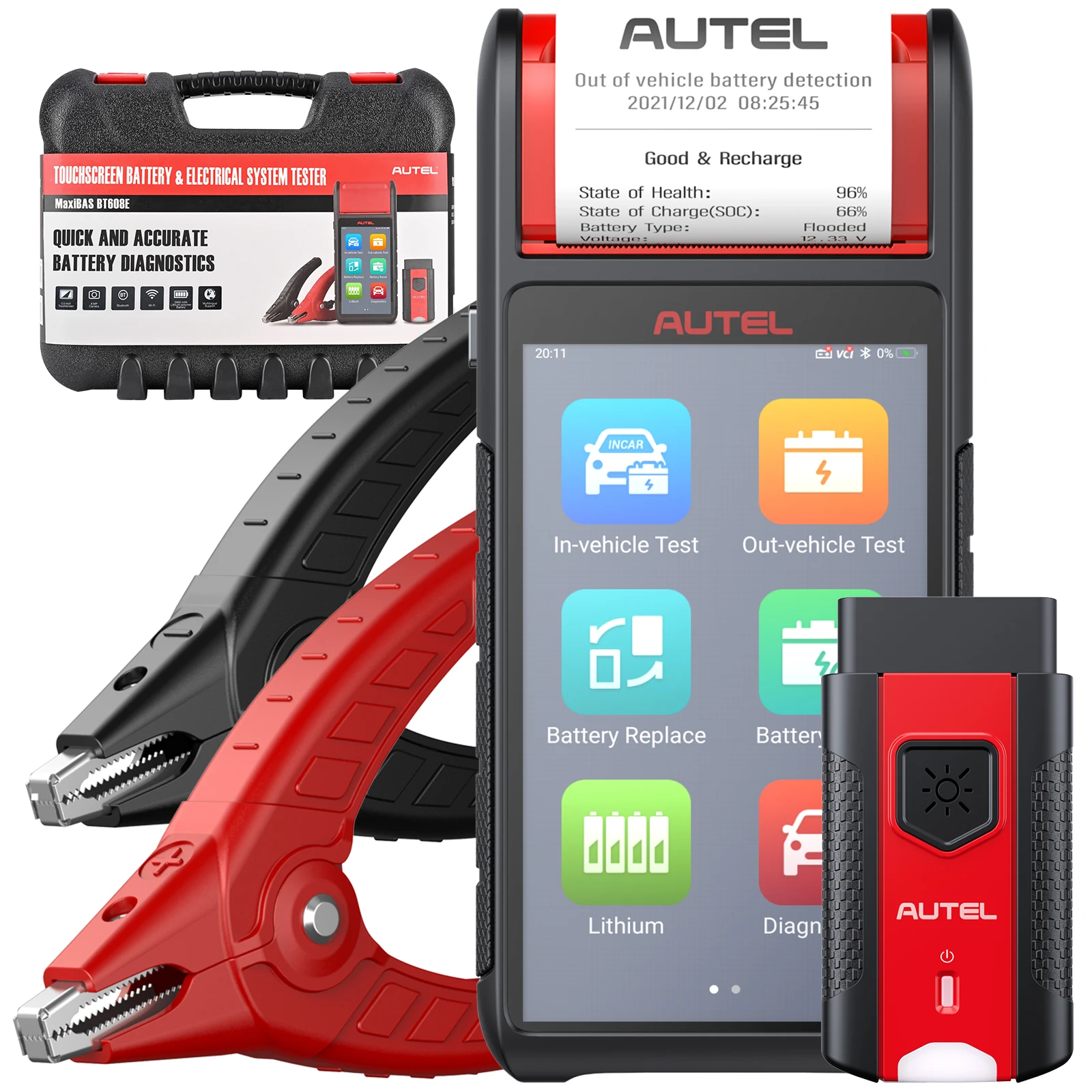 

autel maxibas bt608e maxi bas 608 bt608 battery test auto electrical system all system diagnostic tracking devices easy scanner