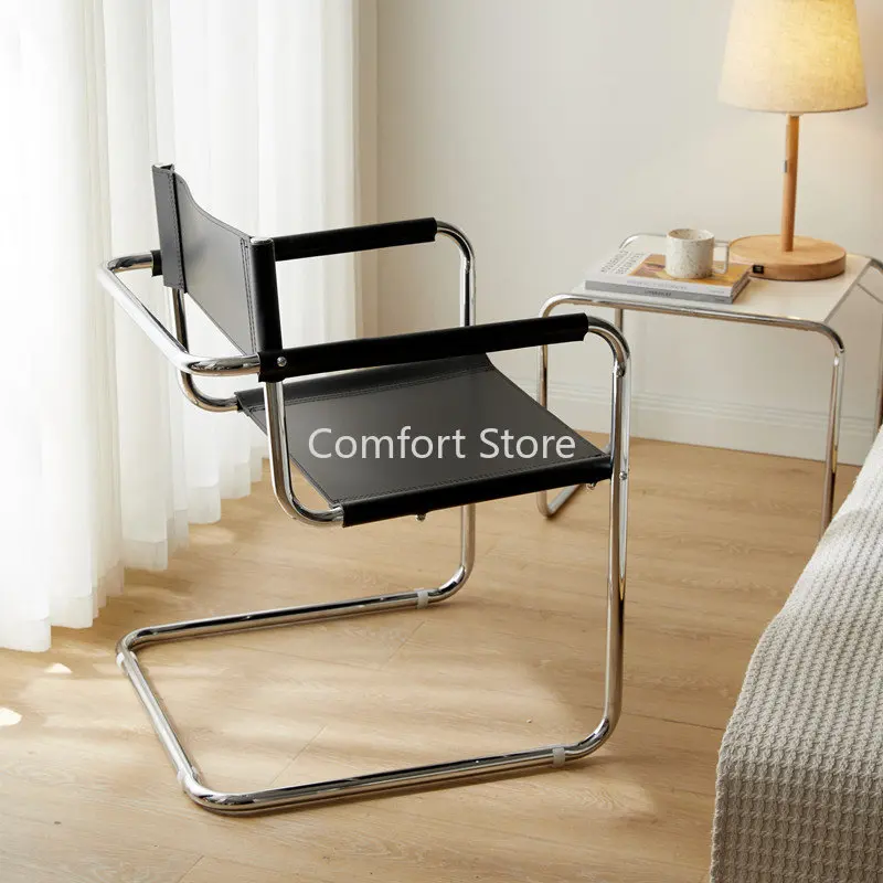 Ufficio Nordic Lounge Sedie Da Soggiorno Braccioli Da Pranzo Designer Pu Leather Sedia Cesca Lazy Woonkamer Stoelen Mobili Per La Casa Wkyz