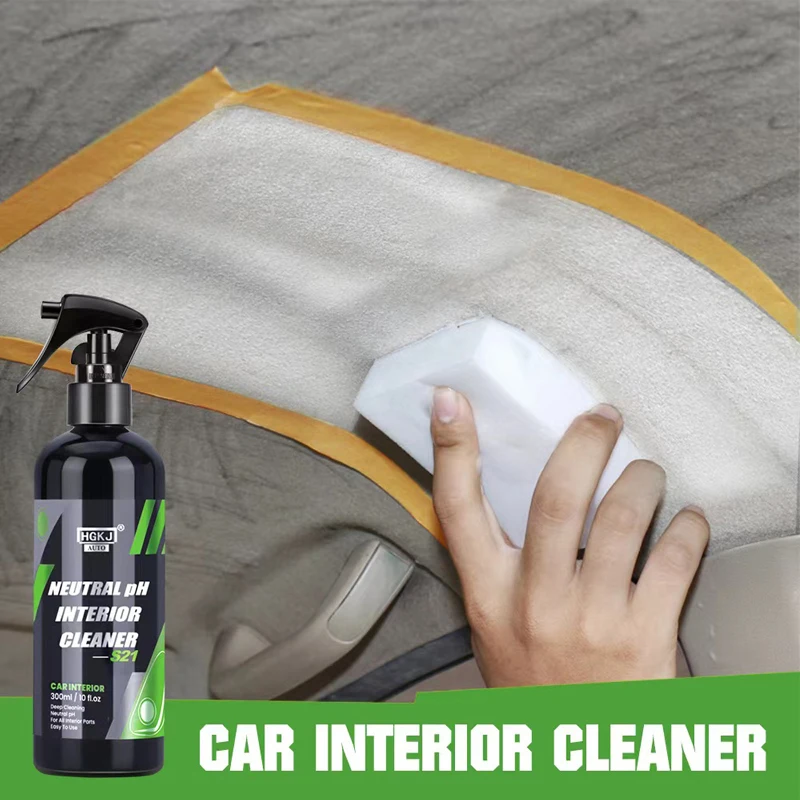 S21 Plastic Parts Refreshing Foam Spray Leather Cleaner Repair Neutral pH Car Interior Cleaning Dus-t Remover Car Detailing HGKJ Car Cleaning Agent