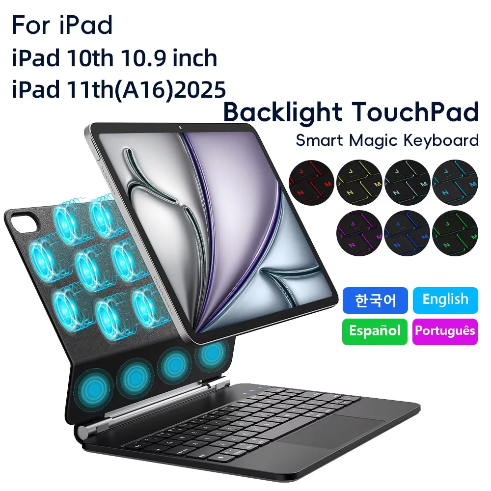 iPad 10.9インチ（第10世代）11 キーボードケース　マジックキーボード Amazon | EAMPANG 日本語マジックキーボードFolio for iPad 第10世代