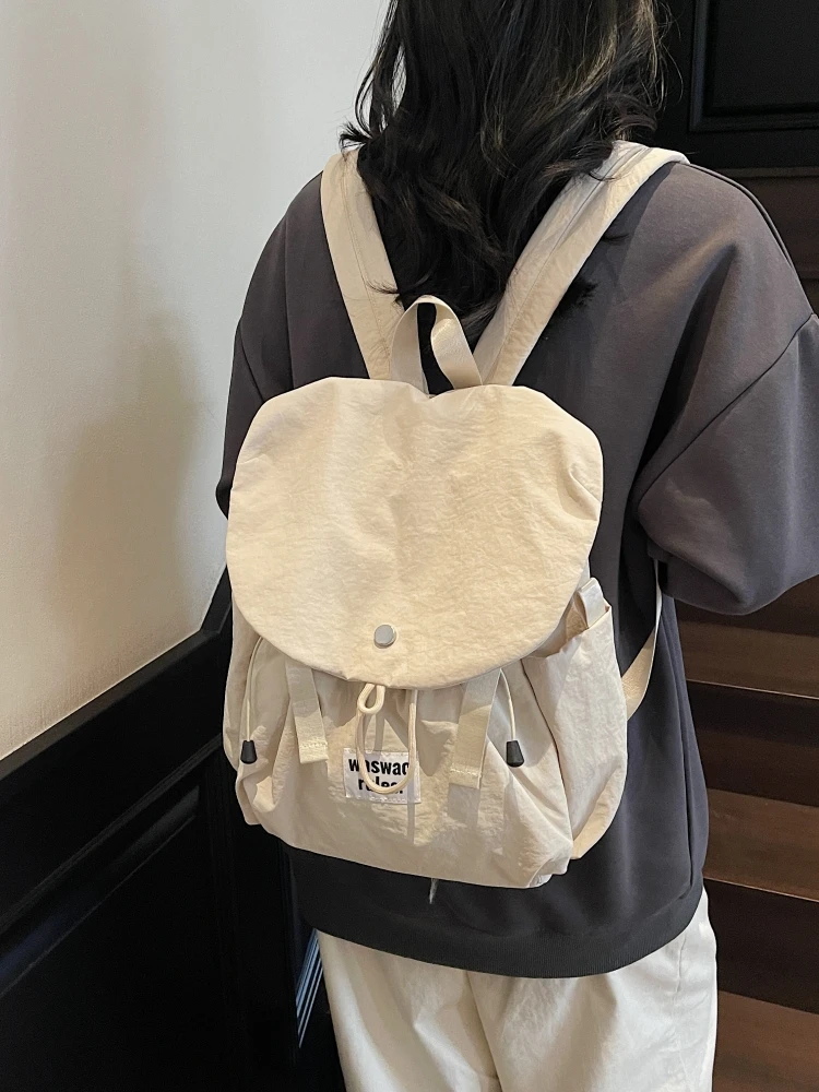 Simple Japanese Style Large Capacity Portable Women's Backpack 2025 New Fashion Shopping Travel Commuting Bag Shoulder Bag - 3