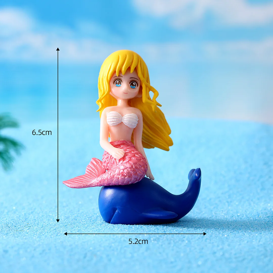 Mini Cartoon Mermaid Crafts For Home Decor DIY Fish Tank Aquarium Accessories Micro Landscape Decorations fish tank ornaments fish tank decorations aquarium ornaments mini landscape ornaments