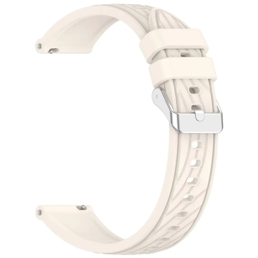 Engraved Stripes Silicone Watch Strap Band