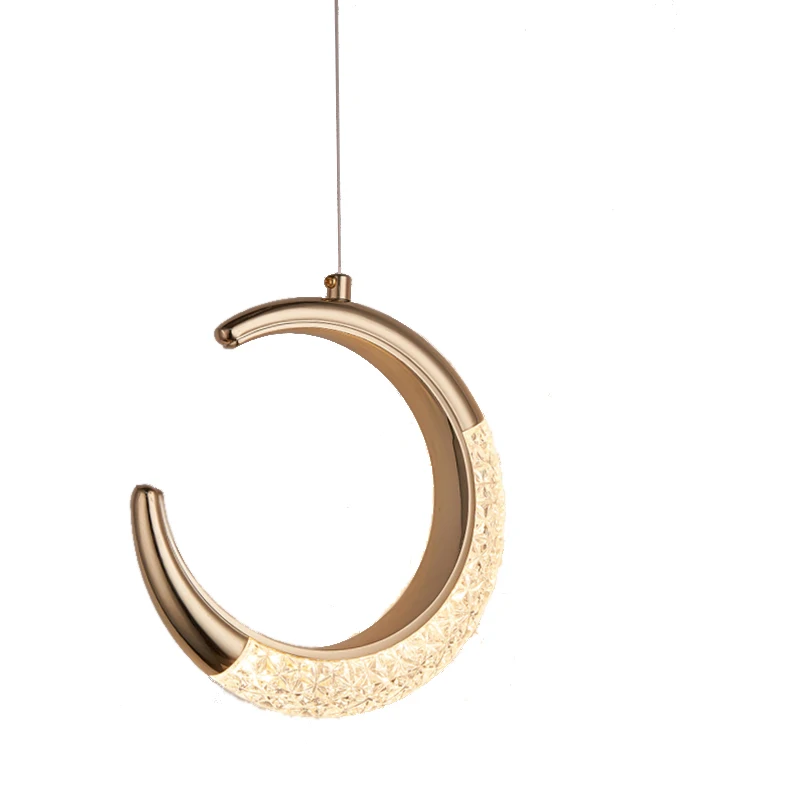 

Современная подвесная Золотая лампа в скандинавском стиле, прикроватный светильник для гостиной, бара, спальни, домашний декор, люстра, освещение
