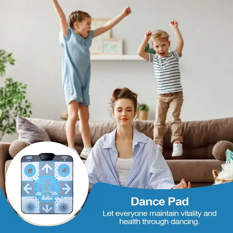 Electronic Dance Mats Dance Floor Mat Electronics Pad With Four-Way Touchpad Portable Game Blanket Dancing Challenge Rug For