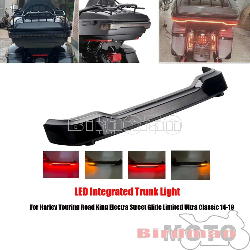 

Motorcycle LED Rear Tour-Pak Tour Trunk Pack Brake Light Tail Accent Lamp For Harley Touring Electra Road Glide Limited 2014-19