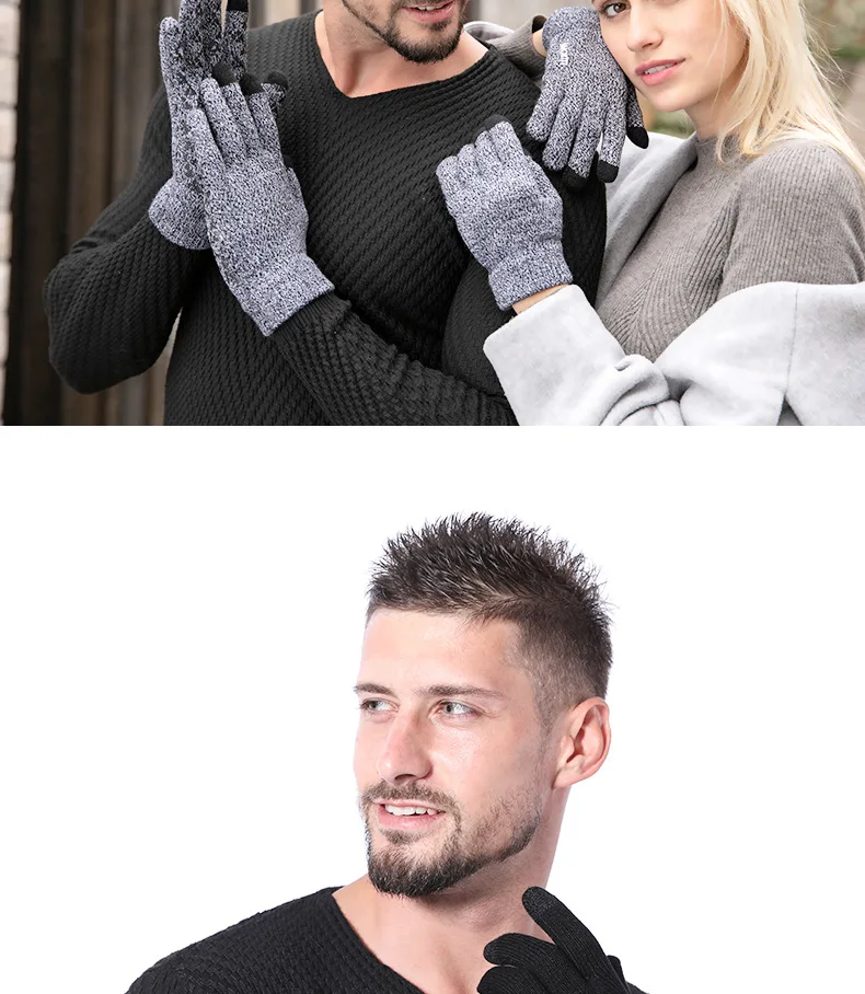 Gants D'hiver En Pure Laine Avec Doublure Polaire - Chauffants, Doux - Pour Hommes Et Femmes - Ski, Travail Extérieur, école